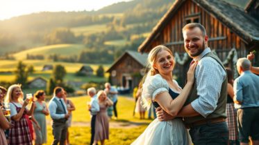 Mit einem ländlichen Charakter, Trachten, Musik und Speisen