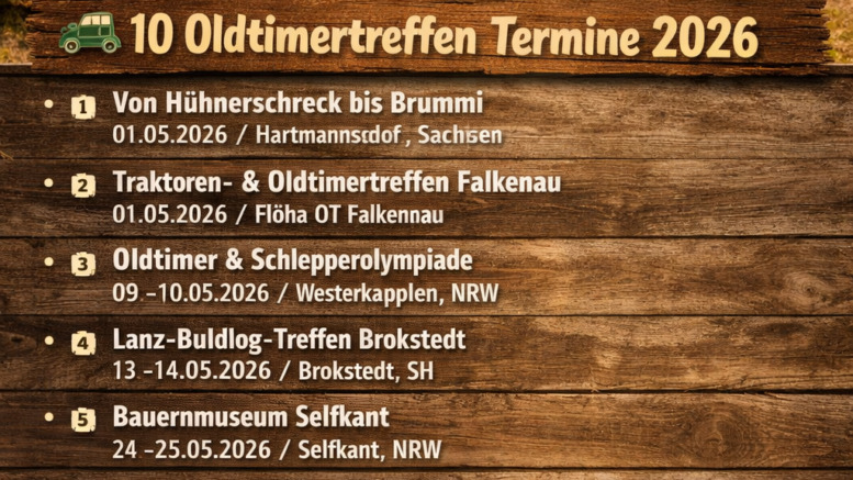 Oldtimertreffen auf Bauernhöfen