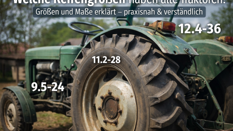 Welche Reifengrößen haben alte Traktoren