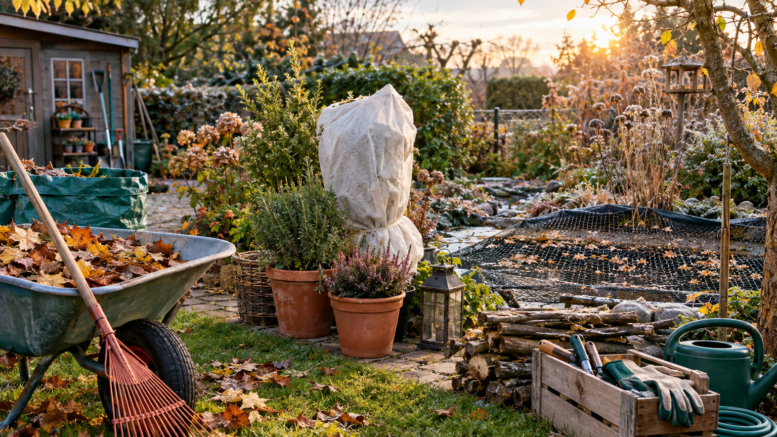 den Garten winterfest machen